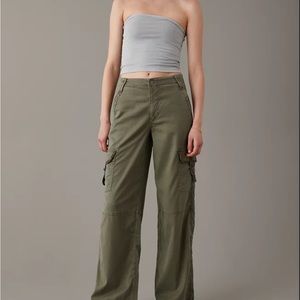 AE Dreamy Drape Stretch Super High-Waisted Cargo Baggy Wide-Leg Pant